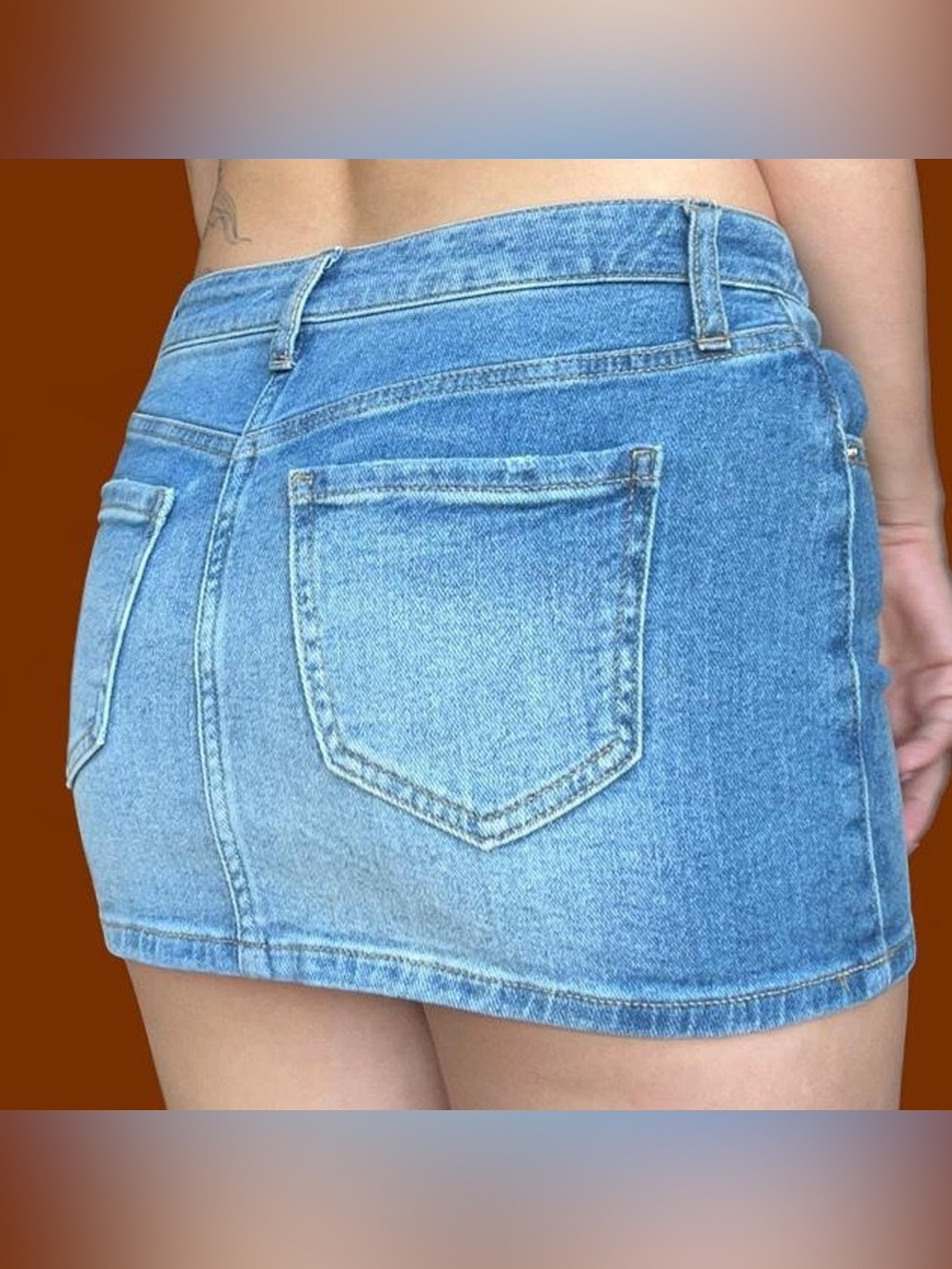 Forever 21 Light Blue Denim Mini Shorts